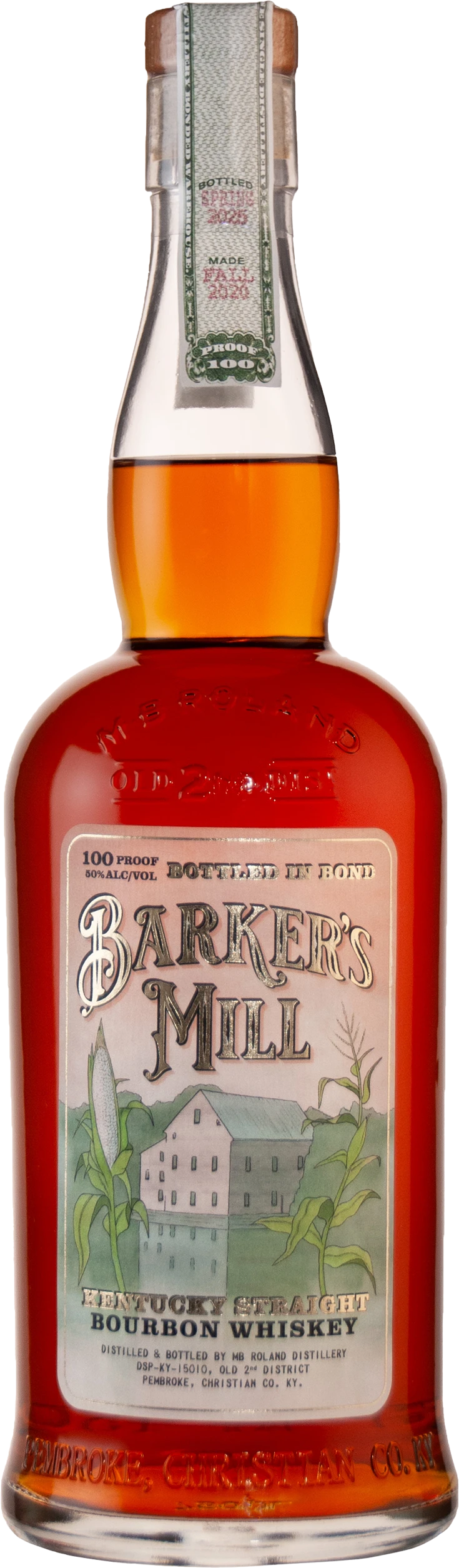 MB Roland Distillery | Bourbon | Whiskey | Bourbon Tasting | Bottle Your Own Bourbon | Bourbon Tour | Spirits | Barker's Mill Kentucky Straight Bourbon Whiskey